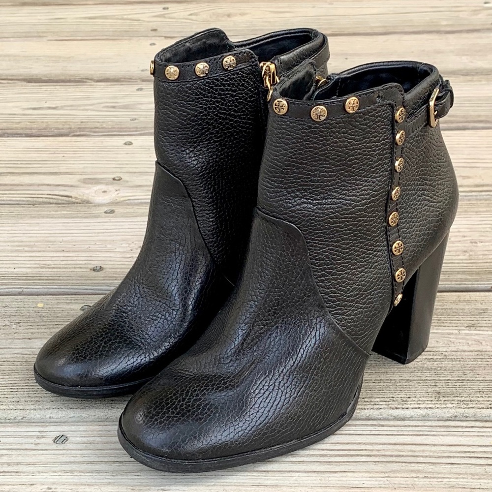 Tory Burch MAY studded Leather Ankle Boots. 8M
